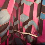 House of Harlow 1960 Printed Satin Wrap Dress Size Large Womens Blue Photo 6