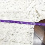 Billabong Women's Crochet Lace Beach Tunic Top Size Medium Boho Vanilla Girl Photo 6