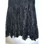 Women’s Gothic Victorian Textured Floral Maxi Mermaid Skirt Black Size M Photo 2