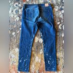 Lucky Brand  Blue Splatter Skinny Jeans Photo 2