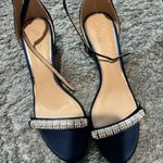 Badgley Mischka  blue wedge heels size 10 Photo 3