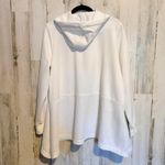 Puma  Woman's Small White Zip Up Hoodie Mesh Hem Athleisure Lightweight Jacket Photo 6