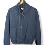 Max Studio  Sweatshirt Pullover Cowl‎ Neck Long Sleeve Waffle Knit Blue Women XS Photo 0