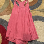 Lululemon Athletica Yogi Everyday Tank Top Cotton Racerback Pink Stripe Size 8 Photo 0