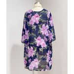 Kaileigh  Women Multicolor Floral Print Sheer Coverups Kimono Size S/M Photo 2