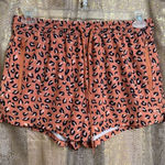 Billabong Adventure Division Orange Black Cheetah Print Active Shorts Large NWT Photo 0