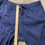 J.Crew  Pants Womens Sz 18 Plus Pull On Joggers Navy Blue Stretch Drawstring Photo 7