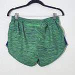  Green and Navy Running Shorts Size Medium Nike Women's Shorts Photo 4