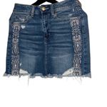 American Eagle  Outfitters Distressed Denim Mini Skirt Photo 1