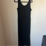 Grace Marin Black Sleeveless Jumpsuit Smocked Bodice Women’s Large Stretch Pants Photo 7