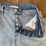 PacSun high rise straight jeans light wash buttonfly distressed Women’s size 25 Photo 7