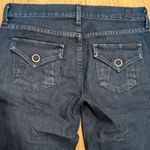 7 For All Mankind Womens 26 Bootcut Flap Pocket Jeans Designer Denim Dark Wash Photo 3