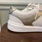 Cole Haan W28059 8.5B Gold/White Grand Metallic Trim Tennis Sneakers Photo 5