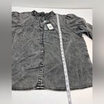 Rails  Camille Womens Size XXL Black‎ Acid Wash Long Sleeve Top Shirt Blouse NEW Photo 10