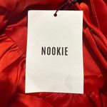 Nookie NWT ‎ Halter Gypsy Mini Dress in Red Satin Sz Medium $229 Photo 4