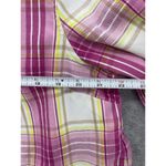 Isaac Mizrahi  Live Women's Button Down Jacket Pink Plaid Size Large Long Sleeve Photo 6
