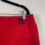 VTG Y2K Jalatex Denim Division Red Pleated Mini Skirt Skort Plus Size 18 Pleated Photo 5