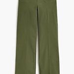 J.Crew NWT  Lizzie High-Rise Patch-Pocket Wide-leg Pant Womens Green Sun Bleached Photo 1