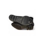 Sorel Black Leather Ankle Boots Women's Size 7 Zipper Moto Booties Photo 4