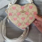 Coach Nwt Heart Crossbody In Signature Canvas With Heart Print 2024 Valentines Photo 14