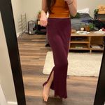 Loft Vintage y2k The  burgundy jersey maxi skirt Photo 2