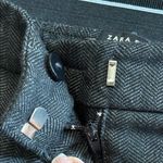ZARA  Grey Wool Tweed Pants Size Large Photo 10