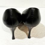 Manolo Blahnik  Black Leather BB 90 Pointed Toe Pumps Size 37/7 Photo 3