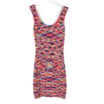 STAUD Gardenia Melange Mini Tank Dress in Pink Multi Sweater Size Medium M EUC Photo 1