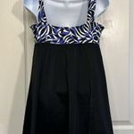 Longitude  Starburst Tie Front Empire Swimdress Swimsuit Size 12 EUC #1007 Photo 7