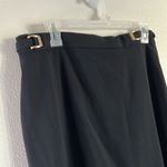 New York And Company EUC  Black Pencil Skirt Gold Embellishments sz 2 Photo 2