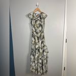 Anthropologie  MISA Los Angeles Maxine Maxi Dress sz Extra Small green white Photo 7