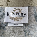 Vintage TR Bentley floral linen collared vest gilet top beige multi Sz L Size L Photo 5