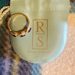 Ross Simons sterling sapphire and diamond accent ring size 9 Photo 5