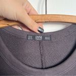 ZARA  • Oversized Shift Dress grey sweatshirt terry knit boxy cozy tent Photo 4