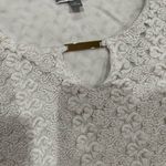 JM Collection  White Textured Blouse Photo 9