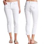 Kut From The Kloth Bardot Jeans 4 Skinny Boyfriend Cropped Mid Rise Whitewash Photo 1