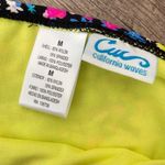 California Waves  Bikini Botton‎ Black Floral Medium NWT Photo 2