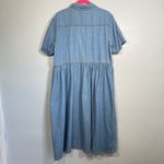 Vintage Denim Midi Dress XL | Western Cottagecore Prairie Y2K Style Blue Photo 4