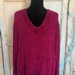 Siren Lily Women Long Sleeve V-Neck Ripped Pullover Cable Knit Sweater Size 3X Photo 0