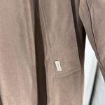 London Fog  Limited Edition Brown Trench Coat faux suede L full length retro Photo 5