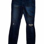 Tinsel Denim Couture Cropped Skinny Jean Dark Wash Blue Size 26 Photo 0