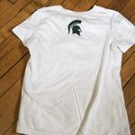 Nike  White and Green Graphic Tee Photo 4