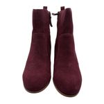 Violet & Red Jay Jay Ankle Boots Wedge Suede Burgundy SZ 8 Leather Boho Festival Purple Photo 1
