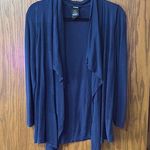 Premise Women's Navy Blue Open Front Cardigan Photo 0