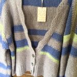 Free People  Fine Time Cardi in Neptune sz large NWT bust 26” Photo 6