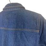 Loft  Collared Indigo Denim Dark Wash Dress Button Up Small Petites with Pockets Photo 5