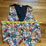 111 Main Vintage 90s People of the World Black Red Teacher School Vest Large Photo 1