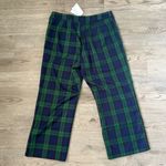 Alexia Admor Jayden Wide Leg Cropped Pants - Size 14 - Green Plaid -ā NWT Photo 3