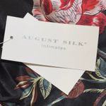 Adrienne Vittadini ‎ Black Floral Maxi Dress Long Sleeve Vintage Style Photo 10