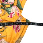 Love the Label Topanga Floral Yellow Tiered Midi Dress LARGE Photo 5